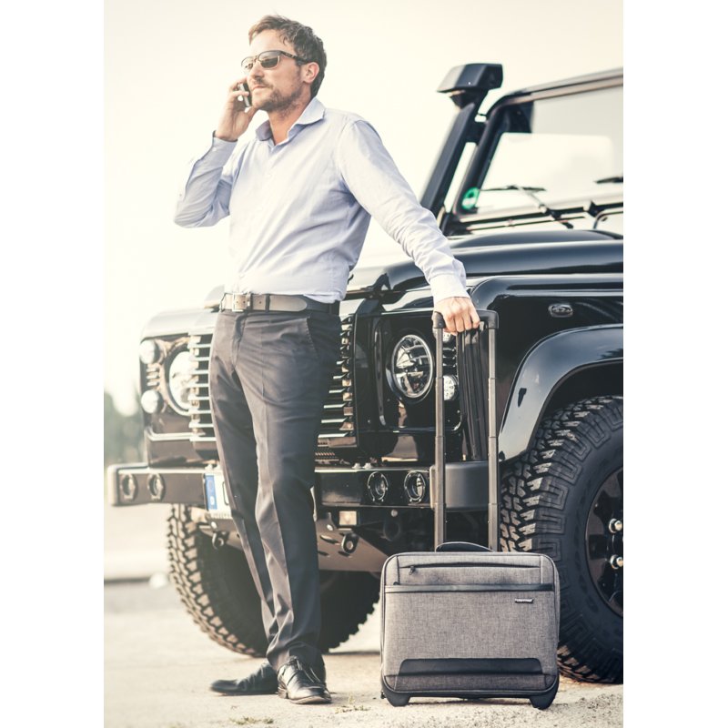 LIGHTPAK Business laptoptrolley 'ARKON', polyester, grijs